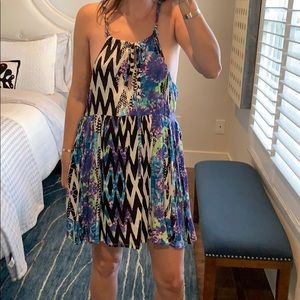 Mink Pink fun print mini dress